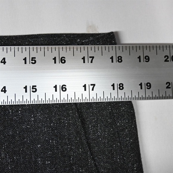 Van Heusen 35x32 Gray Tweed Flat Front Straight Mens Dress Pants - Picture 2 of 9